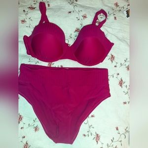 2 piece swimsuit top 2X, bottom 0X